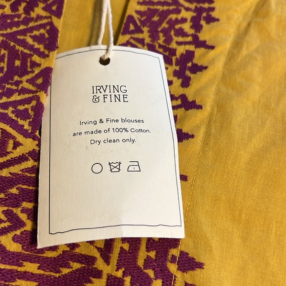 🆕 IRVING & FINE Tunic Top Blouse Or Coverup - Picture 8 of 11
